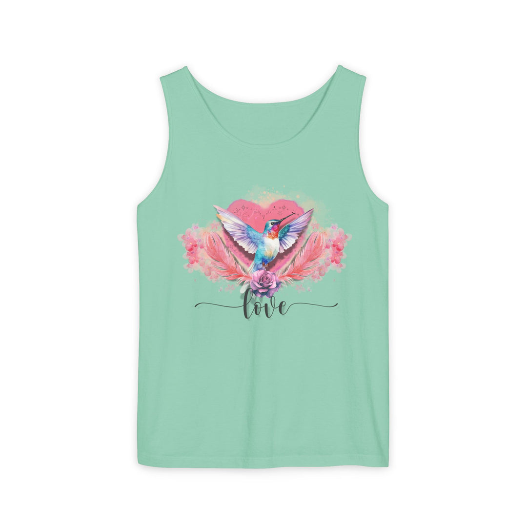 Hummingbird Love Tank Top Tank Top Printify Island Reef XS