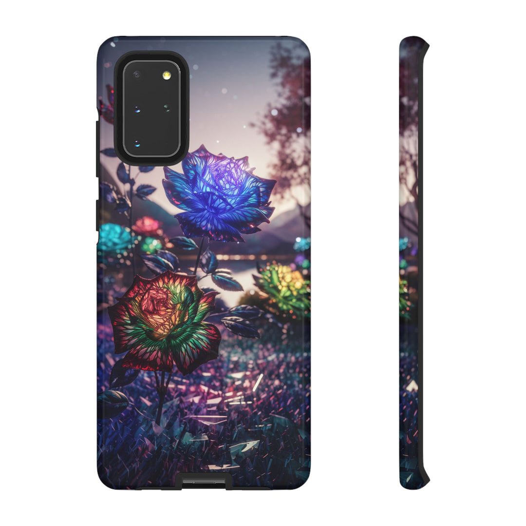 Phone Case - Surreal Glowing Roses Phone Case Printify