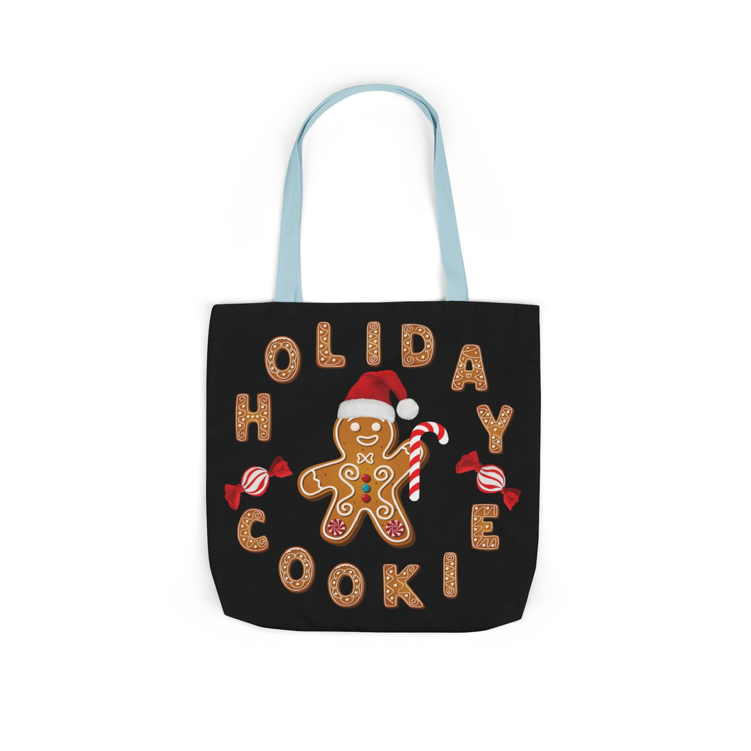 Holiday Cookie Canvas Tote Bag Accessories Printify 18" × 18'' Light blue