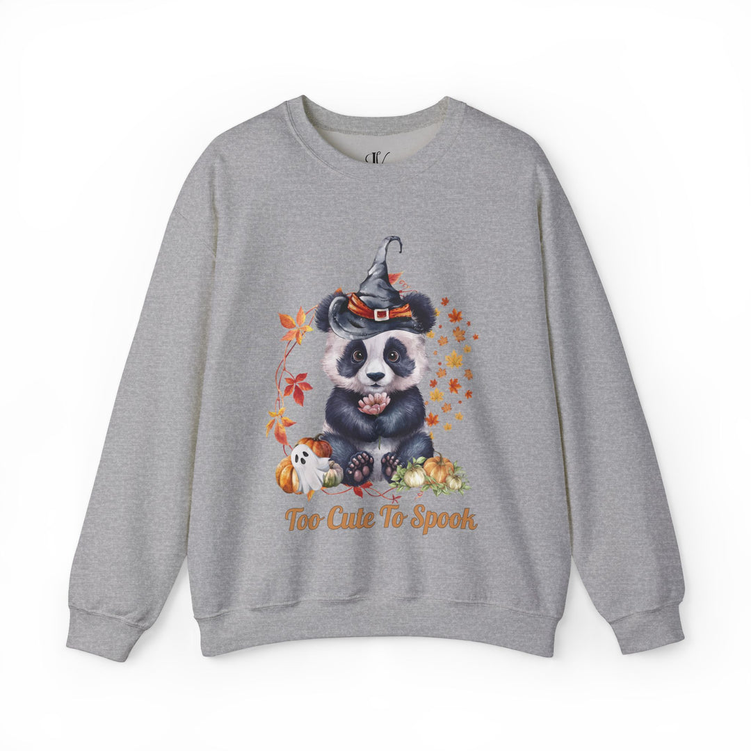 Too Cute to Spook: Panda Halloween Sweatshirt