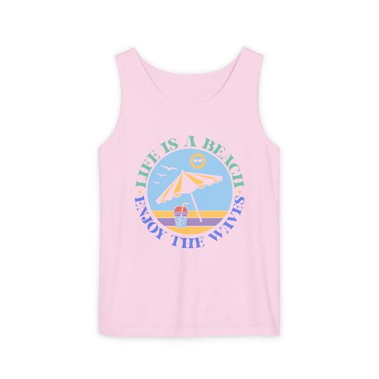 Playful Summery Tank Top for Festivals and Beach Days Tank Top Printify Blossom S