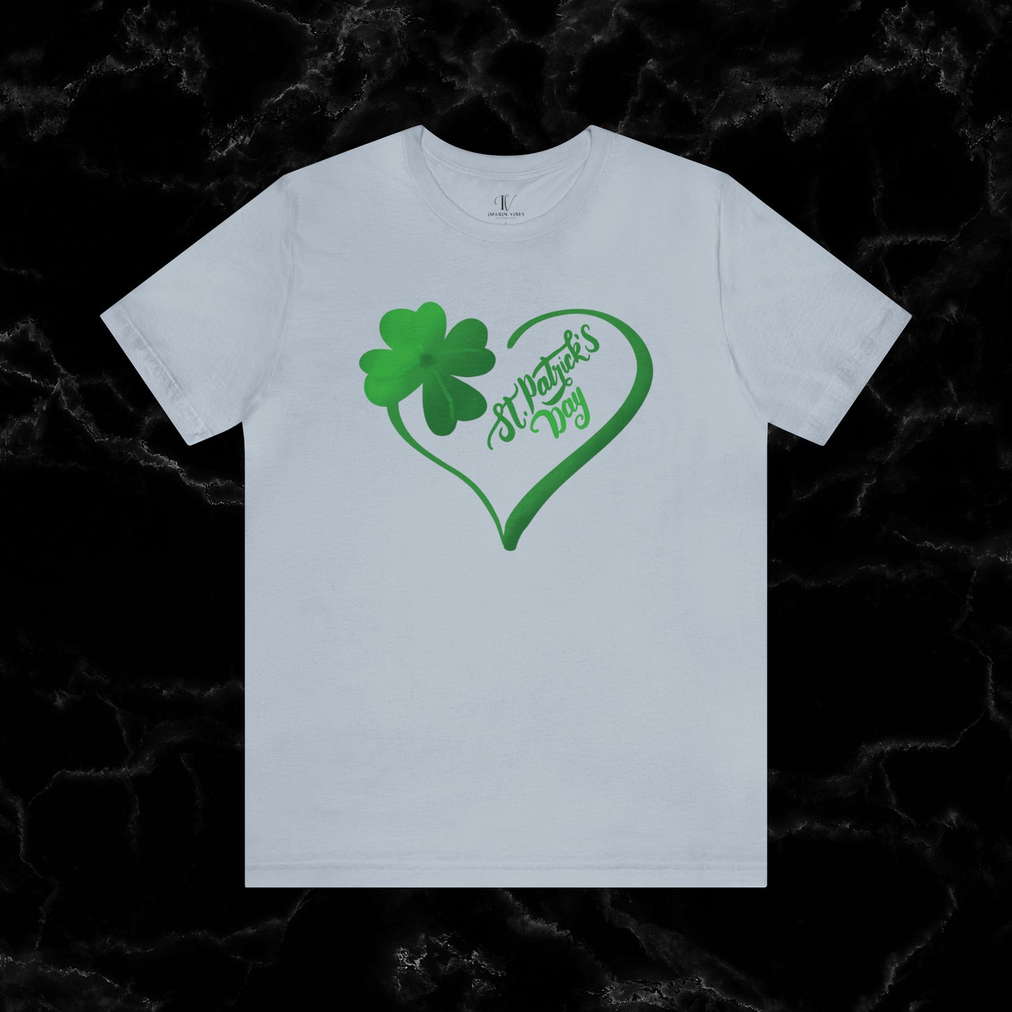 Lucky Saint Patrick's Day Shirt - St. Paddy's Day Lucky Irish Shamrock Leaf Clover Flag Beer T-Shirt T-Shirt Light Blue XS 