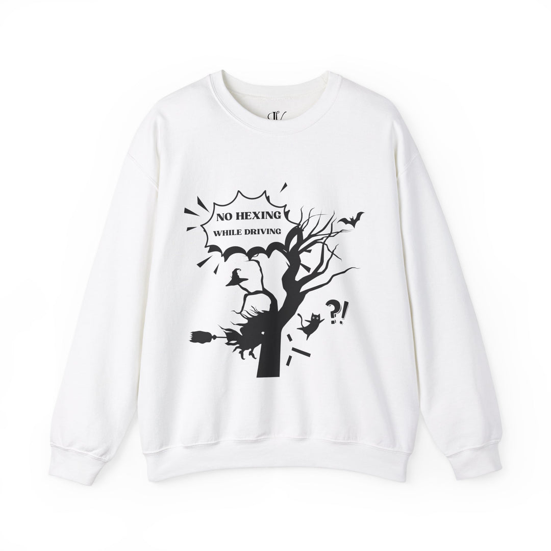 Halloween Witch Sweatshirt - Funny No Hexing While Driving