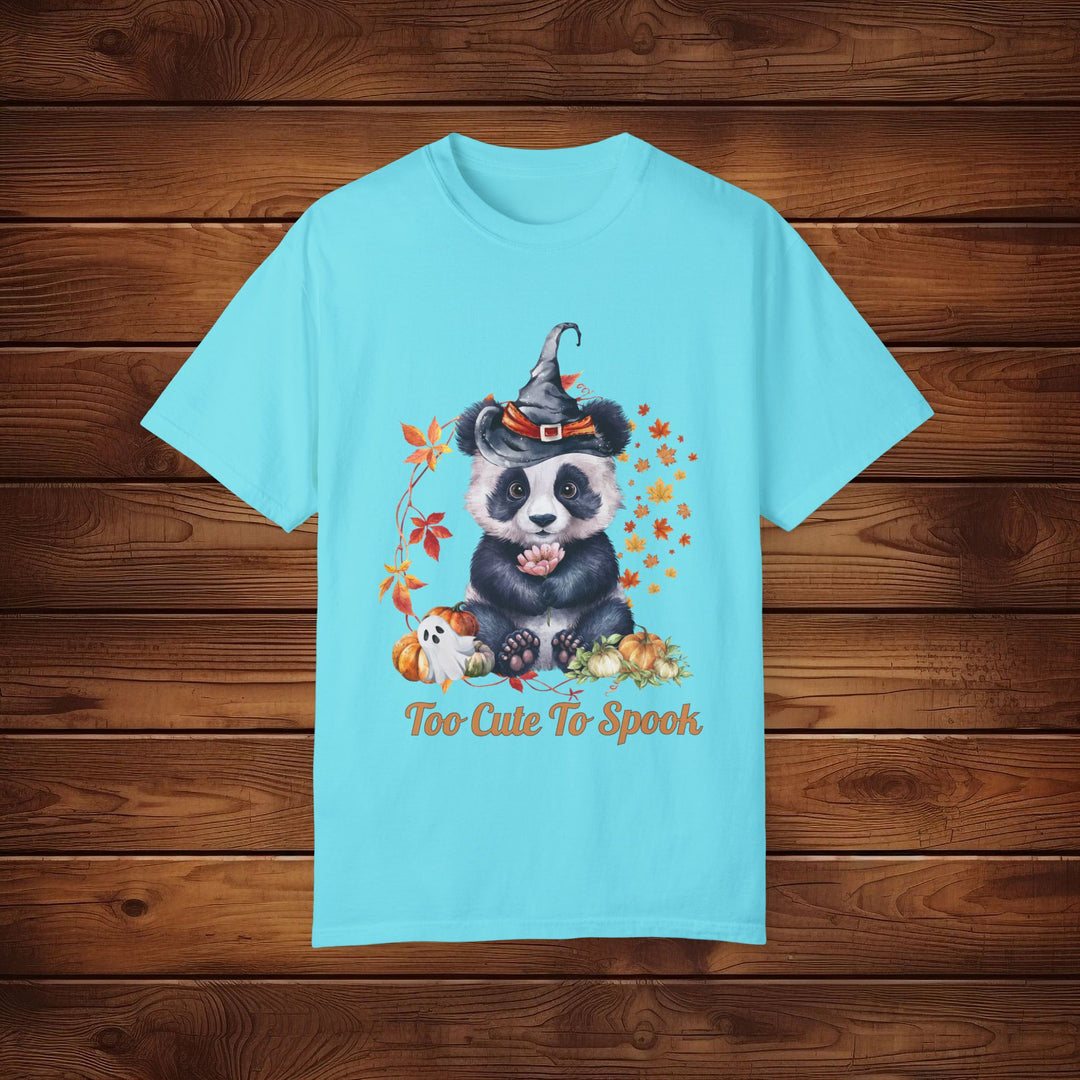 Too Cute to Spook: Panda Halloween T-Shirt