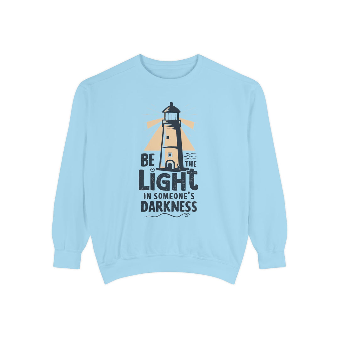 Lightkeeper Sweatshirt - Be the Light in Someone's Darkness Sweatshirt Printify Chambray S