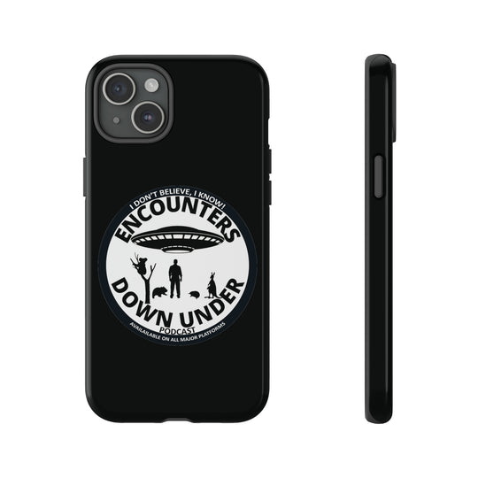 Encounters Down Under Podcast Tough Cases - Protect Your Tech with Podcast Swag Phone Case iPhone 15 Plus Glossy 