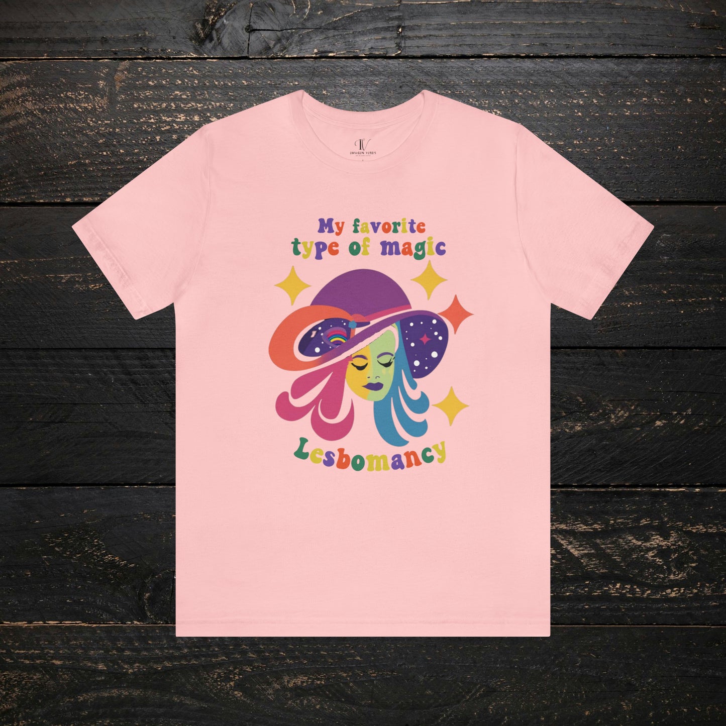 Halloween LGBT T-Shirt | Gay Witch Shirt - Spooky and Proud Tee - LGBT Halloween Shirt - Lesbian Halloween T-Shirt Pink XS 