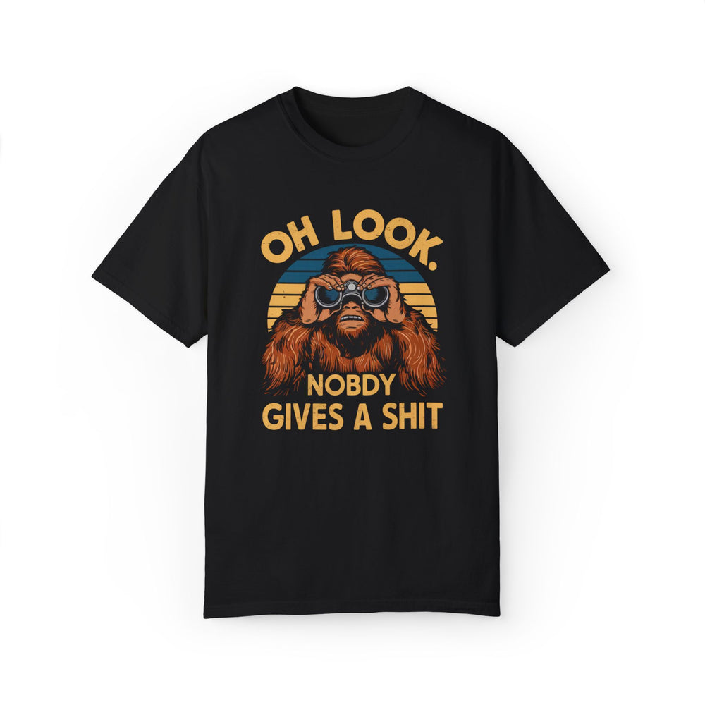 Bigfoot Sunset Graphic T-shirt T-Shirt Printify Black S