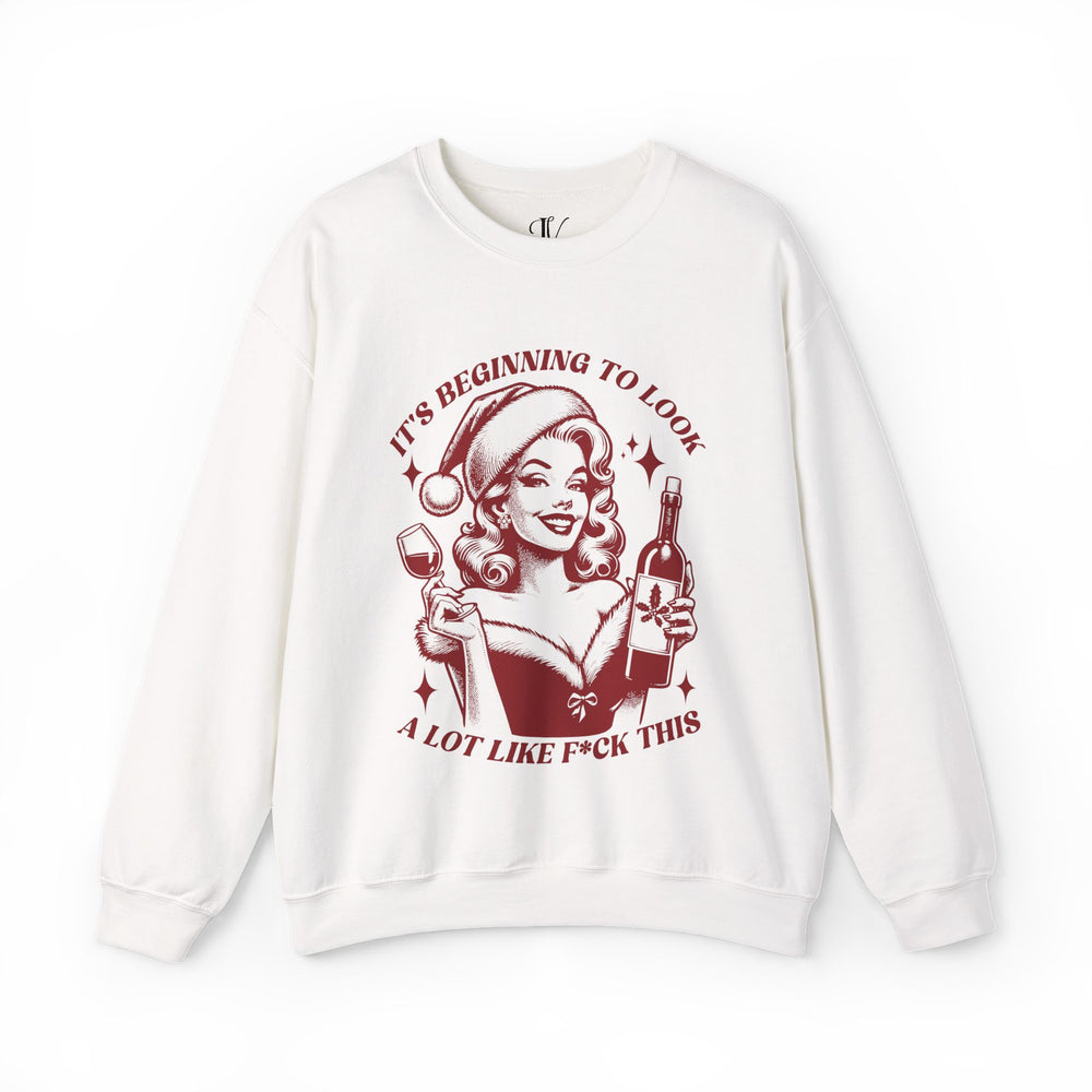 Holiday Wine Sweatshirt by Imagin Vibes Sweatshirt