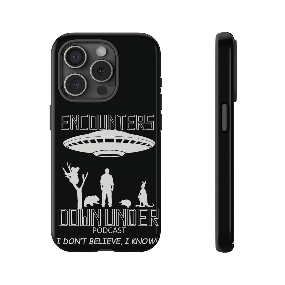 Encounters Down Under Podcast Tough Cases - Protect Your Tech Phone Case iPhone 15 Pro Glossy 