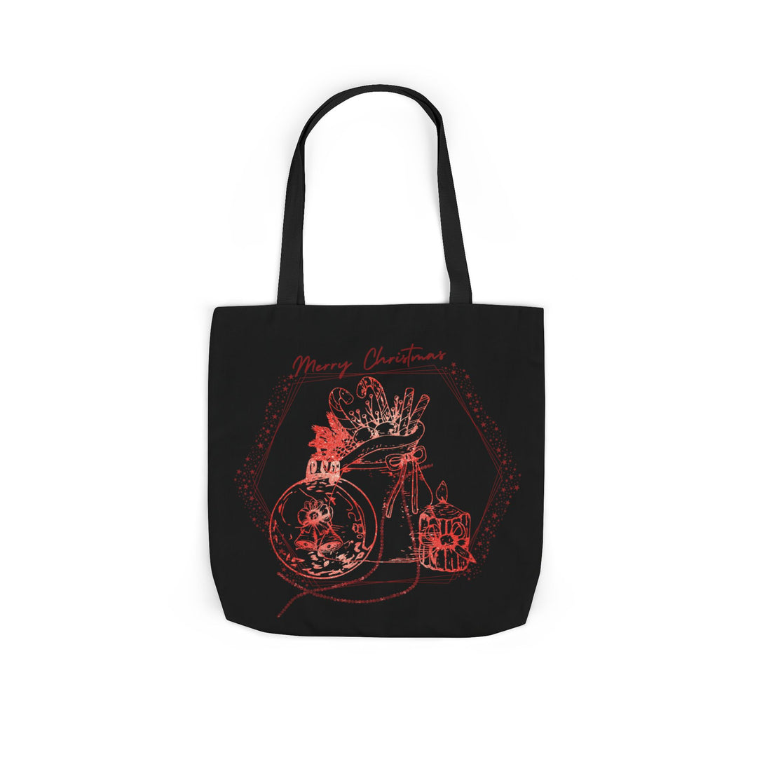 Vintage Sack Christmas Tote Accessories Printify 18" × 18'' Black