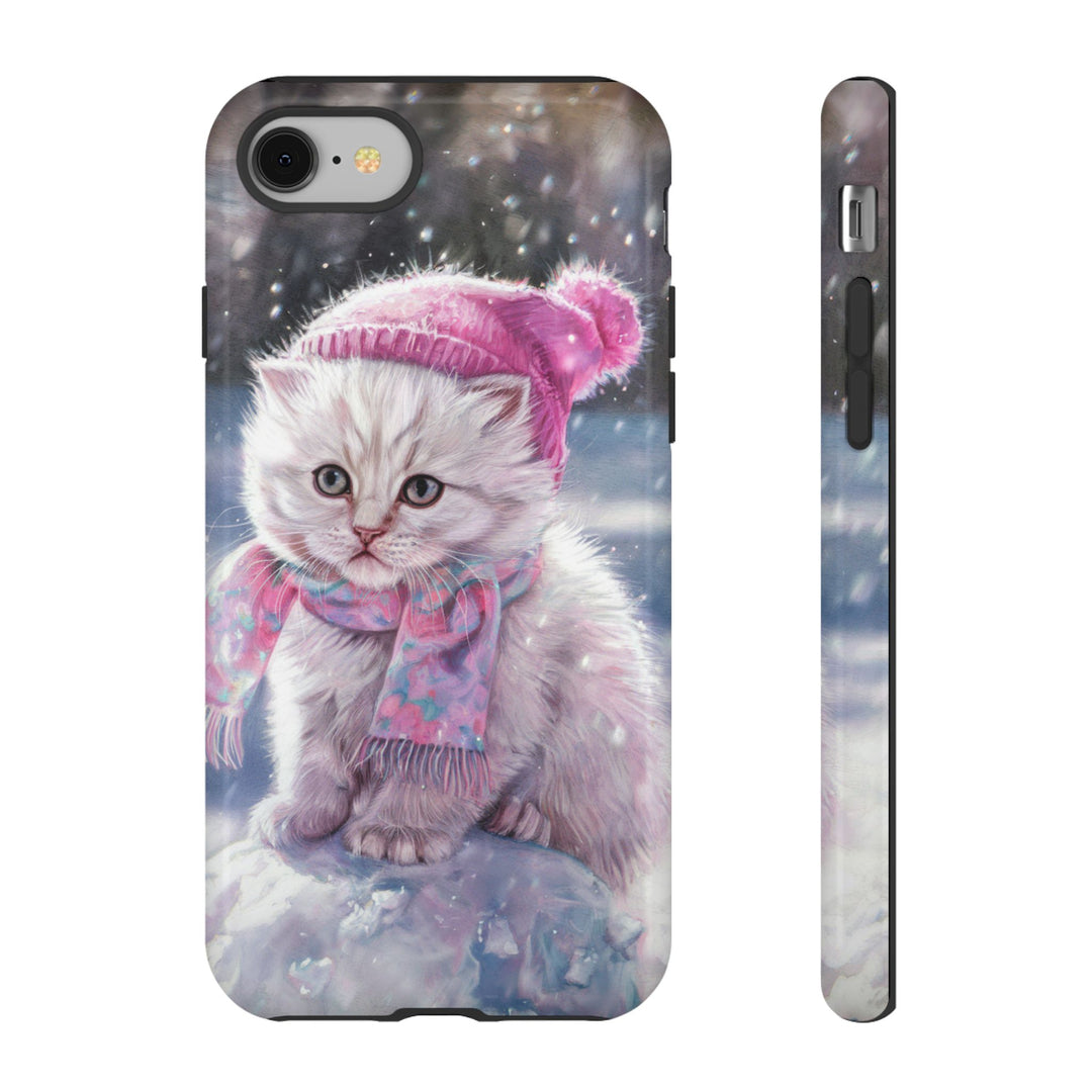 Phone Cases - Adorable Kitten Winter Phone Case Printify