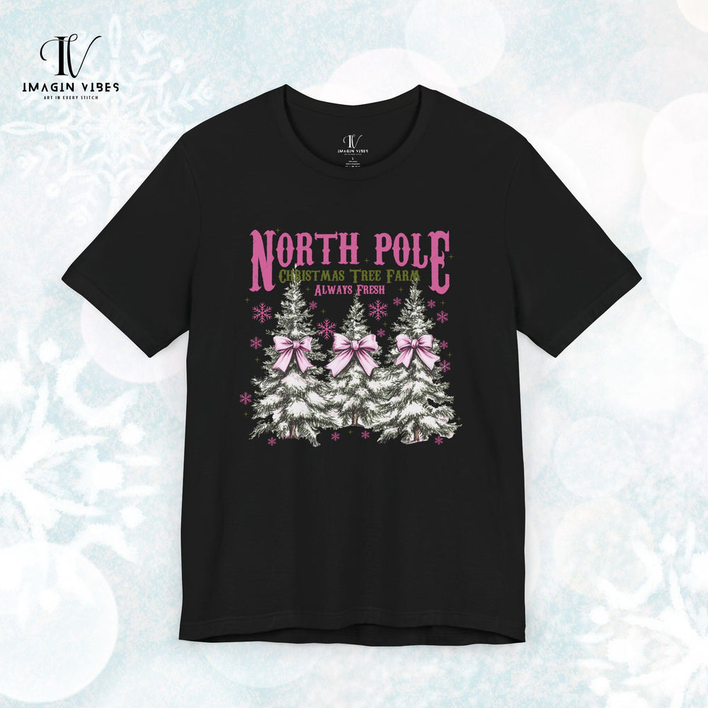 Christmas Tee North Pole Farm Vintage