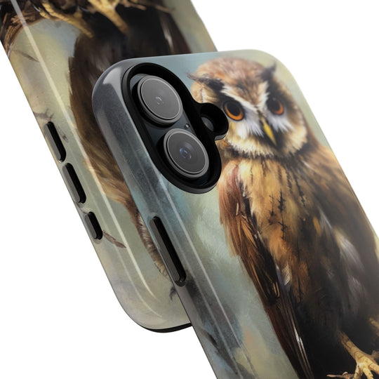 Phone Case Wise Owl Nature Minimalist Phone Case Printify