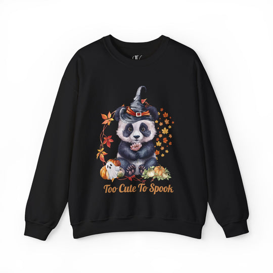 Too Cute to Spook: Panda Halloween Sweatshirt