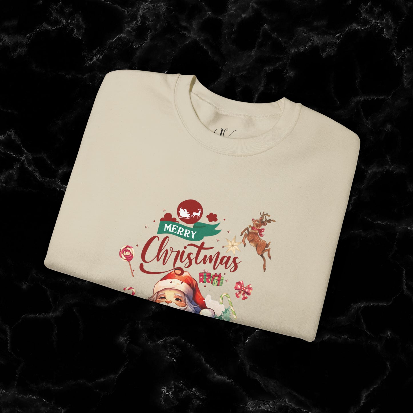 Merry Christmas Sweatshirt | Christmas Shirt - Matching Christmas Shirt - Santa Claus Merry Christmas Sweatshirt - Holiday Gift - Christmas Gift Sweatshirt   