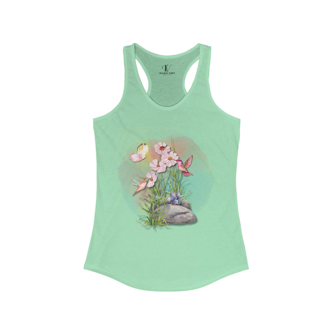 Spring Women's Tank Top - Summery and Breezy Watercolor