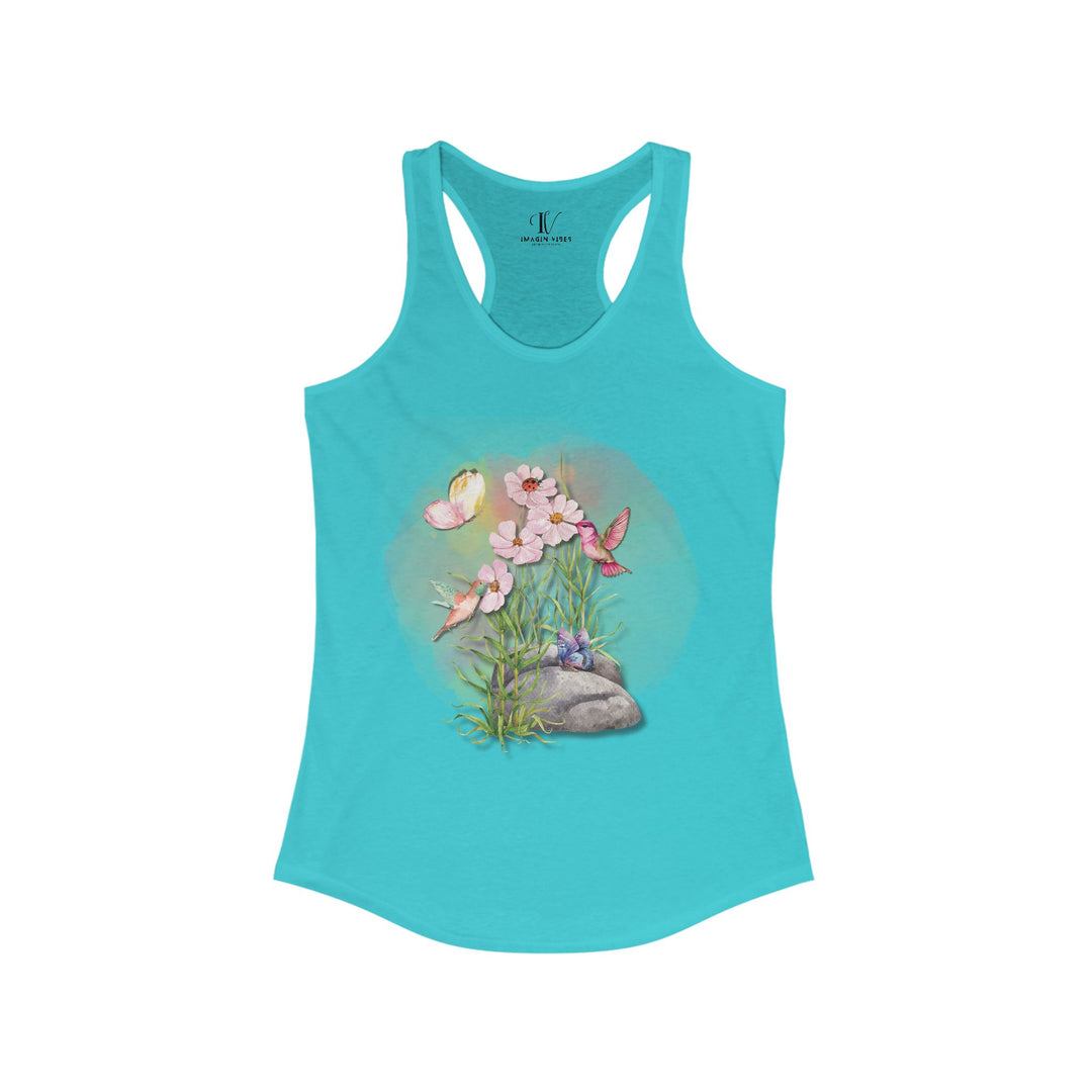 Spring Women's Tank Top - Summery and Breezy Watercolor