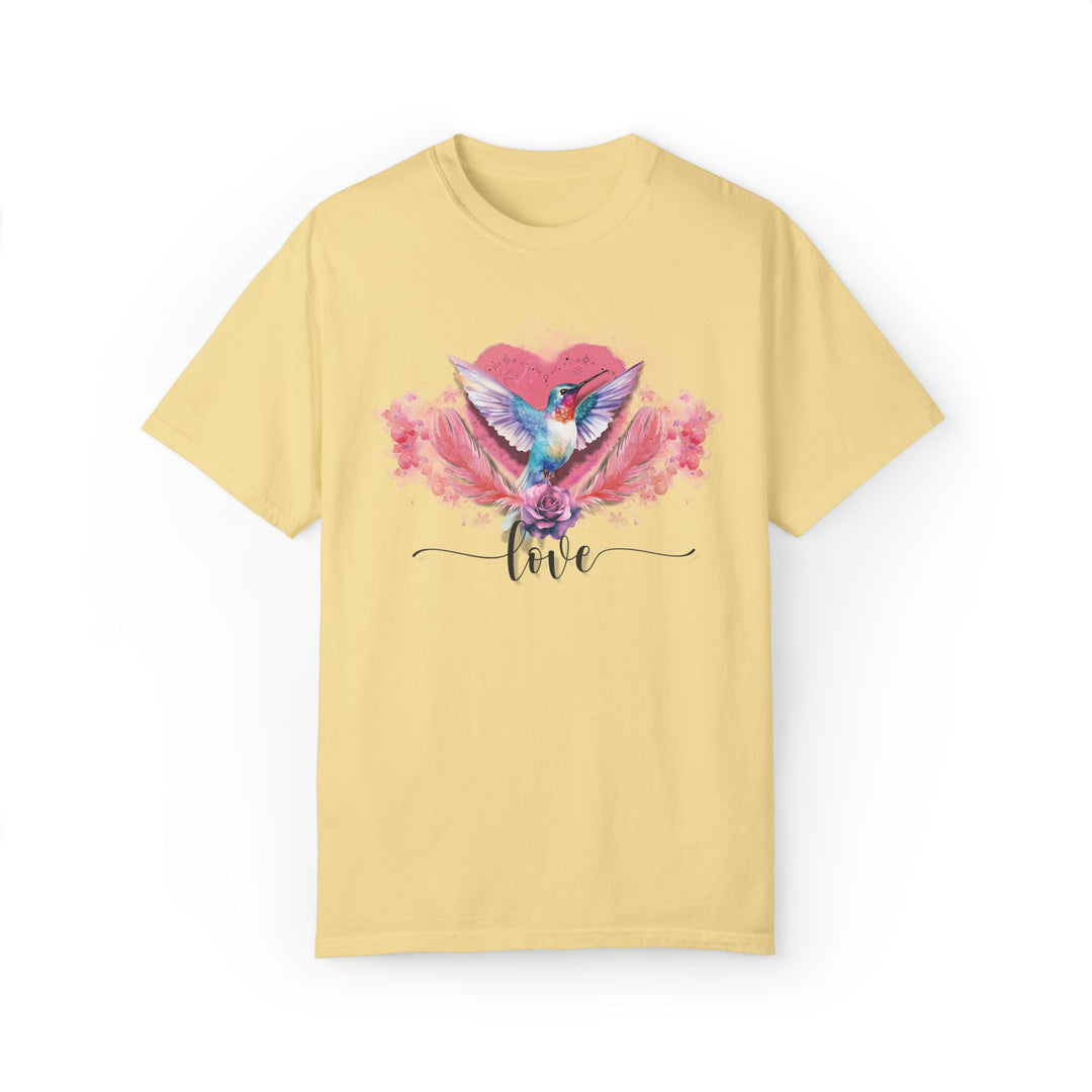 Hummingbird Love T-shirt T-Shirt Printify Butter S