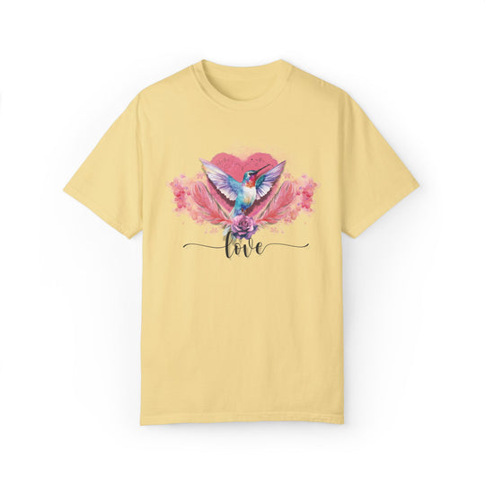 Hummingbird Love T-shirt T-Shirt Printify Butter S