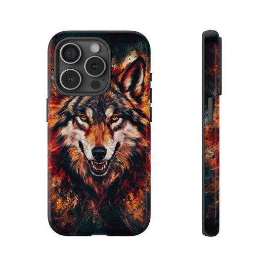 Wolf Tough Cases - Powerful and Vibrant Wolf Phone Case Printify iPhone 15 Pro Glossy