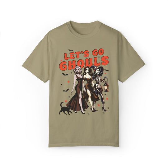 Let's Go Ghouls: Spooky Halloween T-Shirt T-Shirt Printify Khaki S