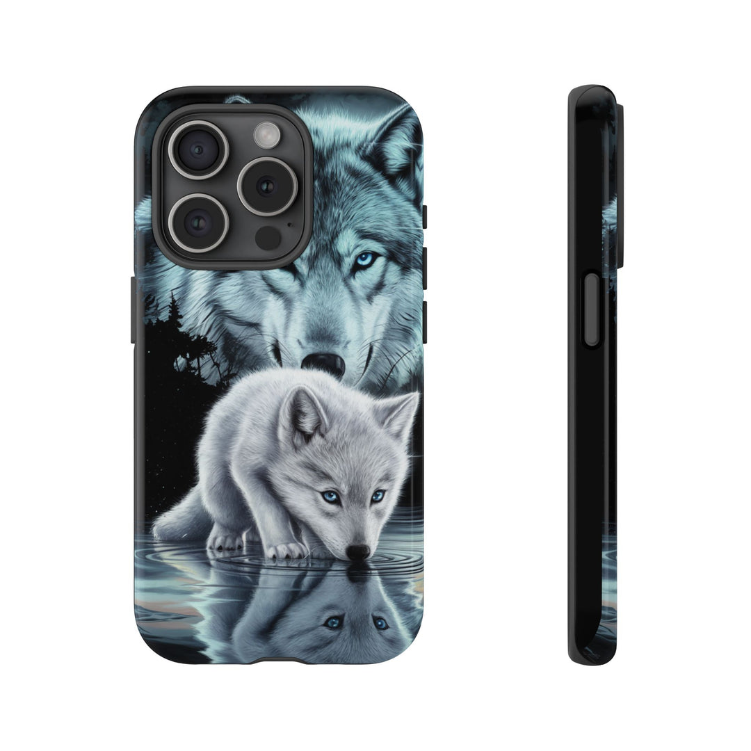 Wolf Tough Cases - Mystical Starry Night Dark Academia Phone Case Printify iPhone 15 Pro Glossy