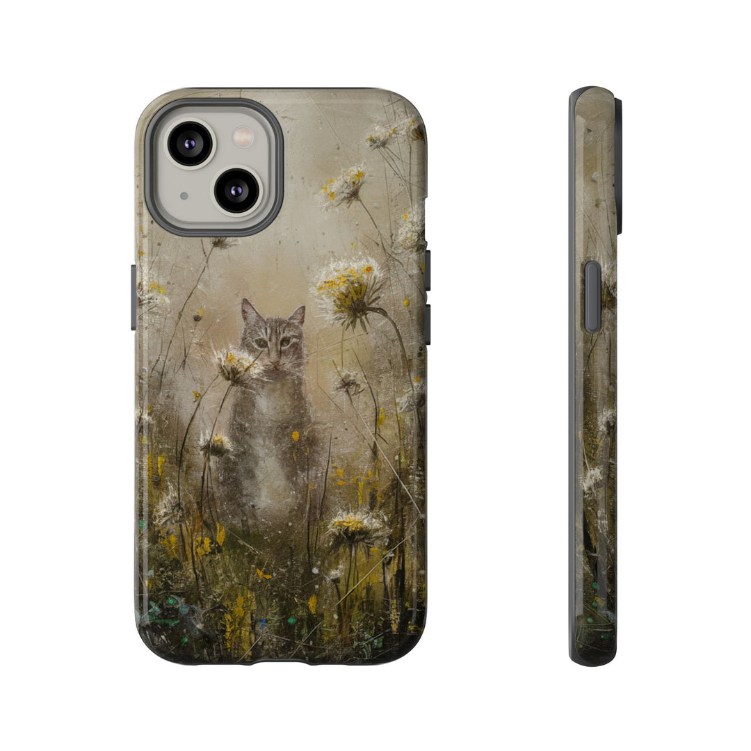 Impressionist Cat Tough Case Phone Case Printify iPhone 14 Glossy