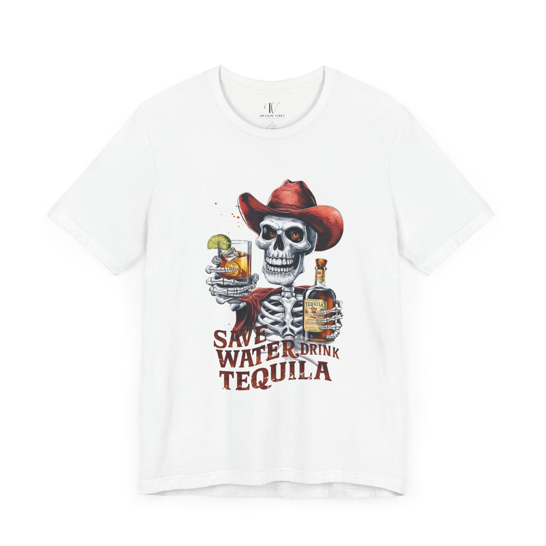 Tequila Tee - Save Water Drink Tequila T-Shirt Printify White XS