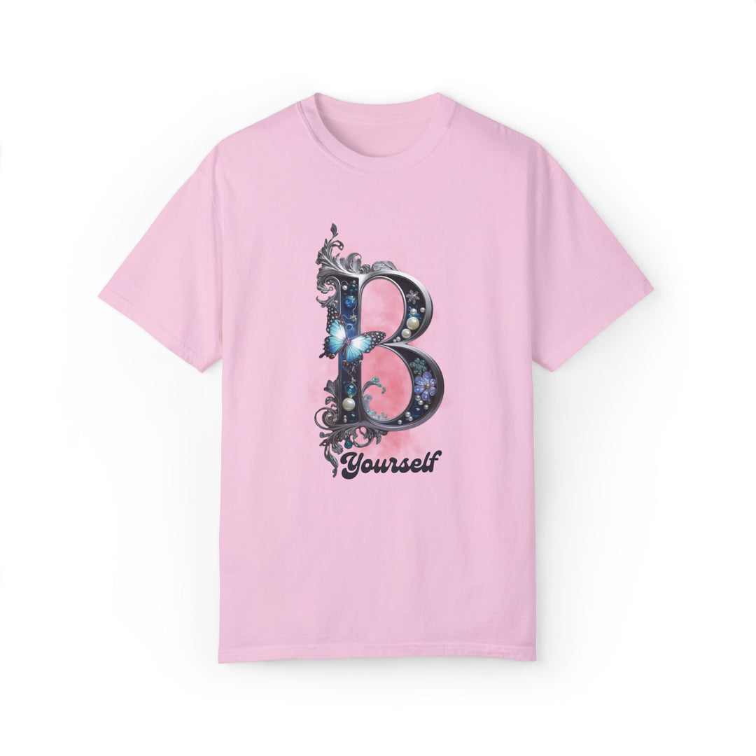 Letter B Elegant and Feminine T-shirt T-Shirt Printify Blossom S