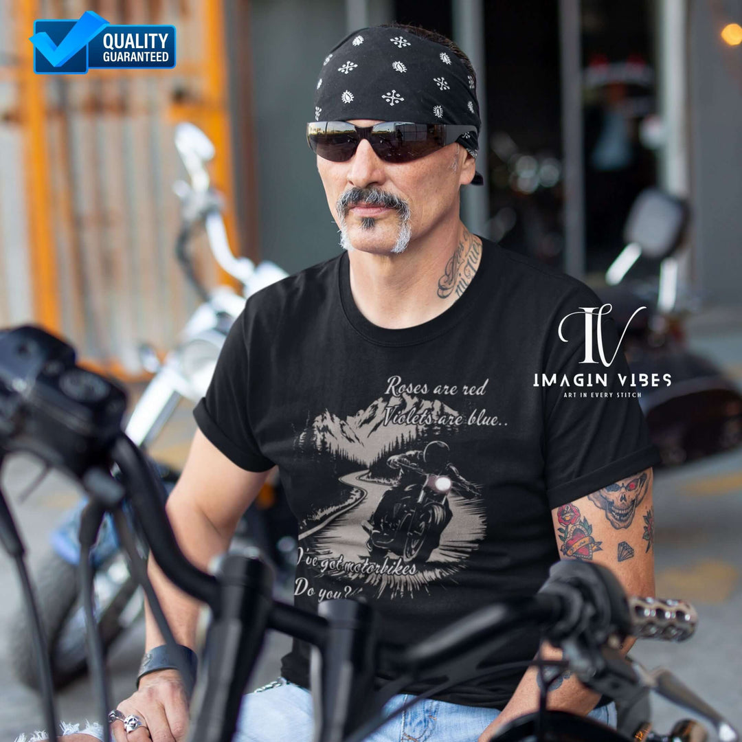 Roses Are Red Violets Are Blue T-shirt - Funny Saying Biker Shirt USA T-Shirt   