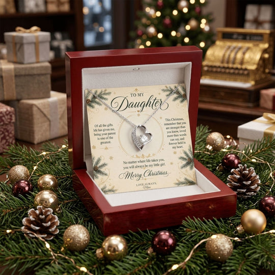 To My Daughter – Christmas Forever Love Necklace