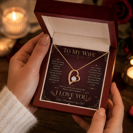 To My Wife – I'm Sorry Forever Love Necklace