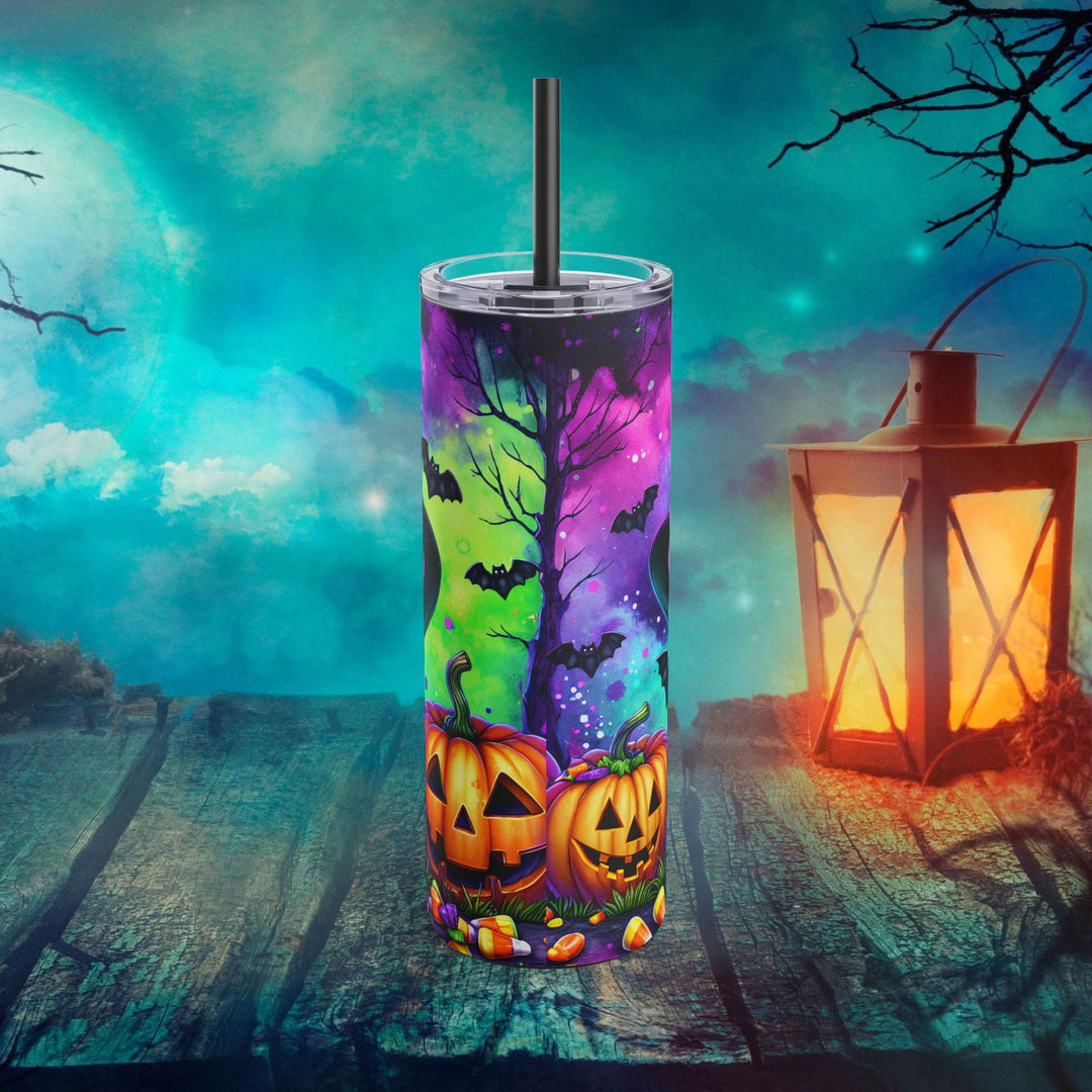 Adorable Baby Highland Cow Halloween Tumbler Mug Printify
