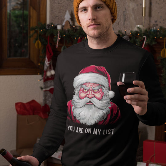 Angry Santa Christmas Sweatshirt