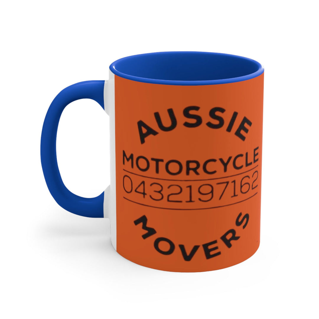 Aussie Motorcycle Movers Colorful Accent Mugs, 11oz Mug Printify