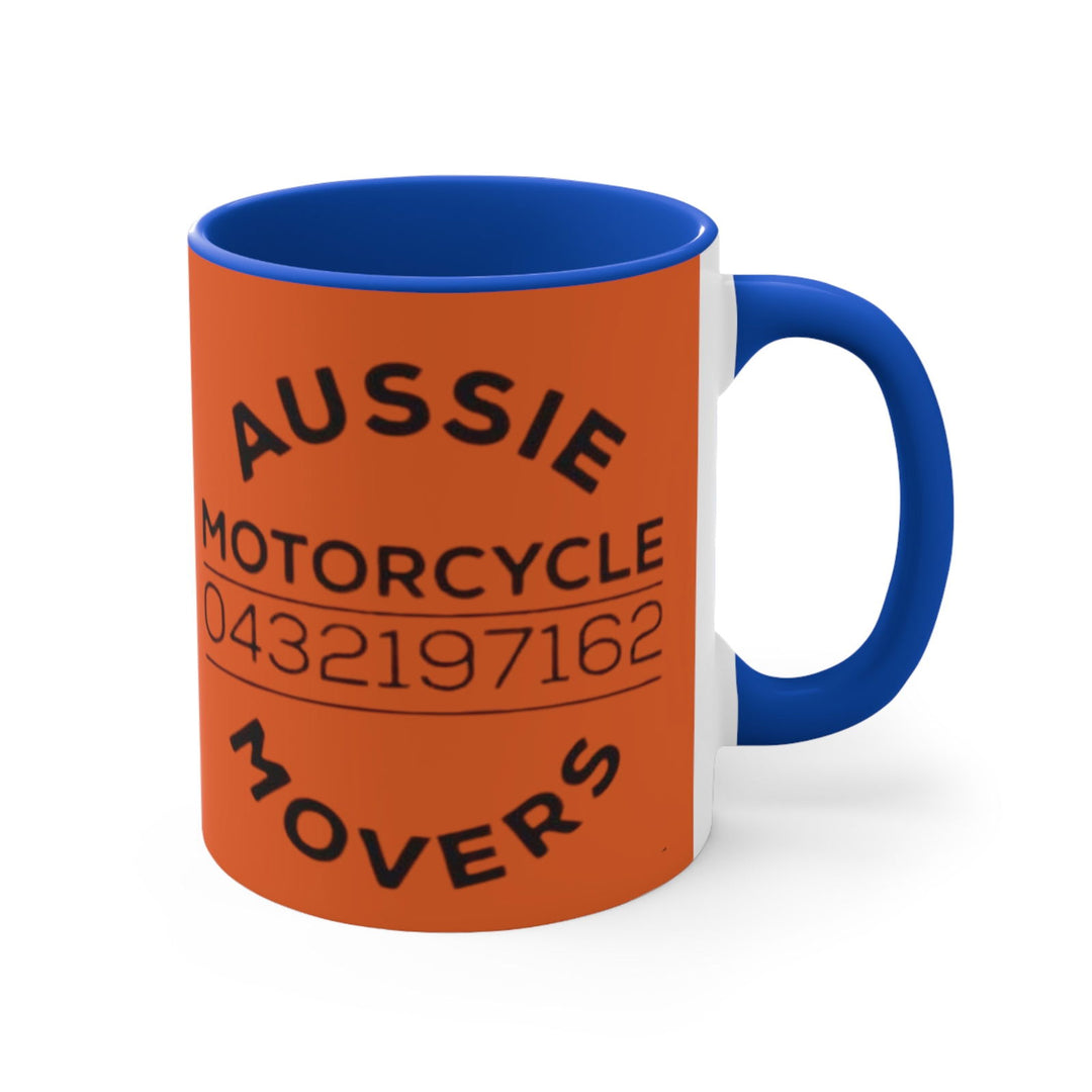 Aussie Motorcycle Movers Colorful Accent Mugs, 11oz Mug Printify