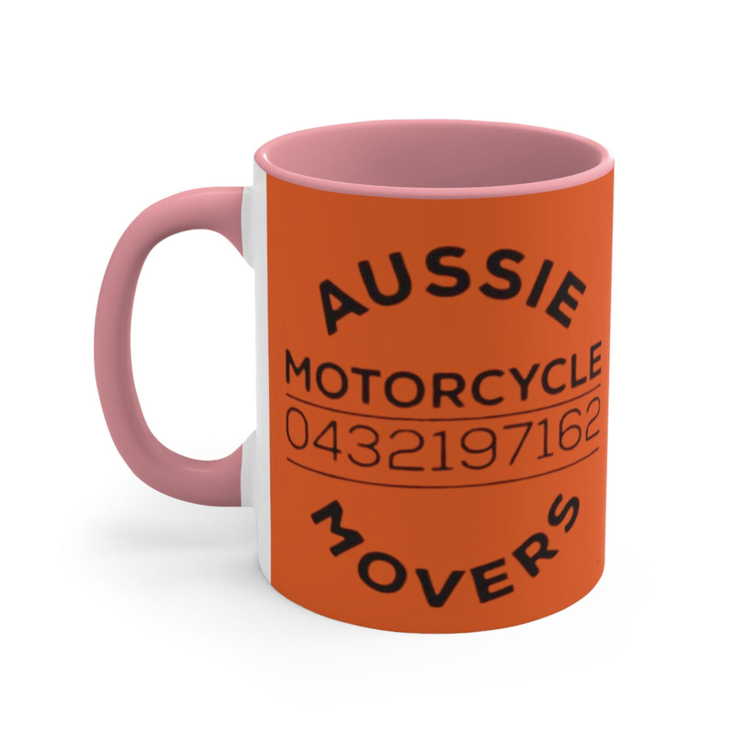 Aussie Motorcycle Movers Colorful Accent Mugs, 11oz Mug Printify