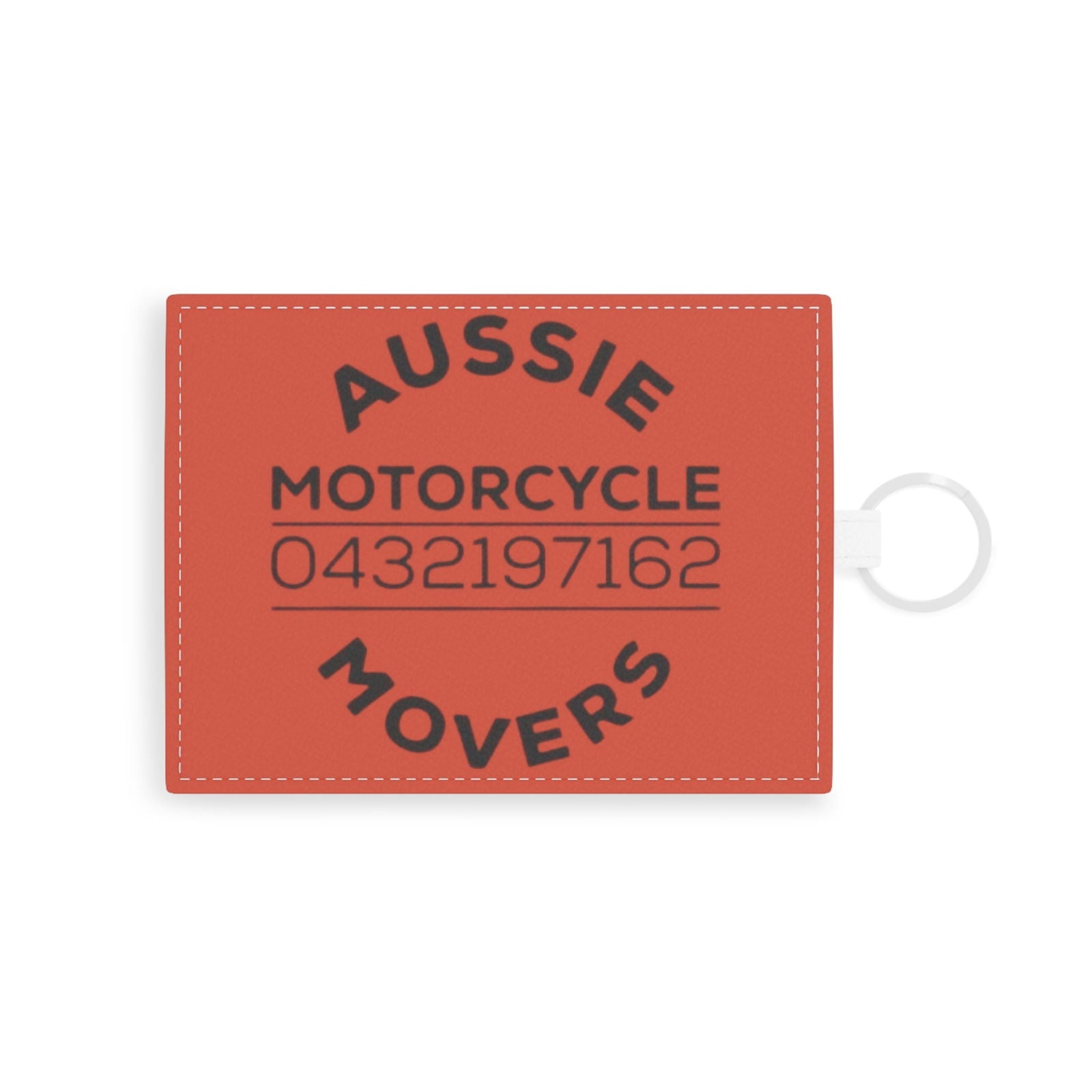 Aussie Motorcycle Movers Saffiano Leather Card Holder - Support The Brand in Style Accessories Printify One size White