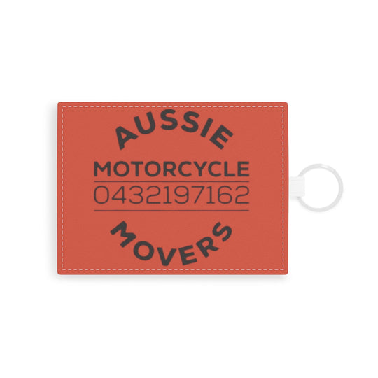Aussie Motorcycle Movers Saffiano Leather Card Holder - Support The Brand in Style Accessories Printify One size White