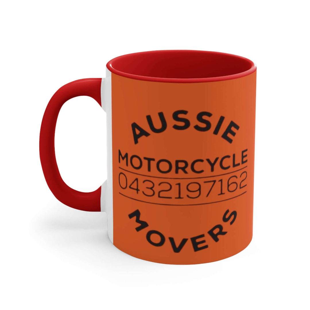 Aussie Motorcycle Movers Supporter Colorful Accent Mugs, 11oz, Mick Train legendary saying mug - Imagin Vibes - 