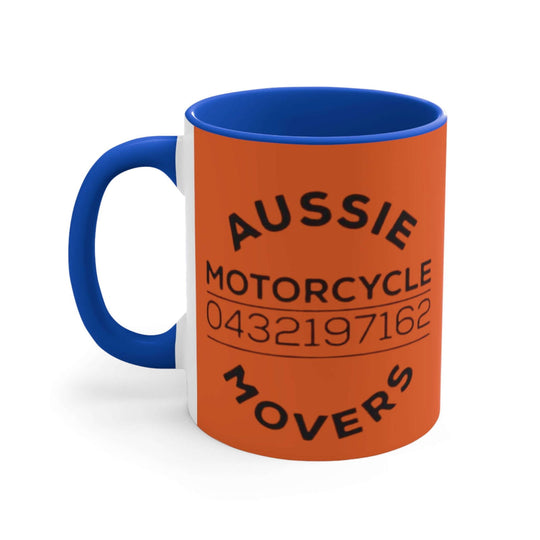 Aussie Motorcycle Movers Supporter Colorful Accent Mugs, 11oz, Mick Train legendary saying mug - Imagin Vibes - 