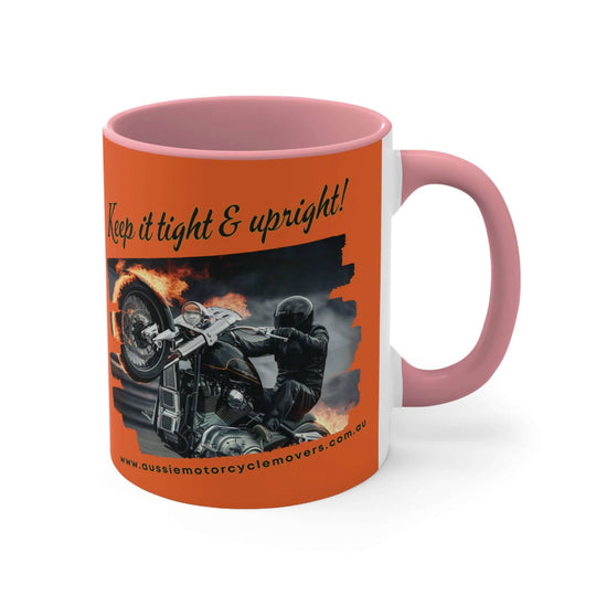 Aussie Motorcycle Movers Supporter Colorful Accent Mugs, 11oz, Mick Train legendary saying mug - Imagin Vibes - 