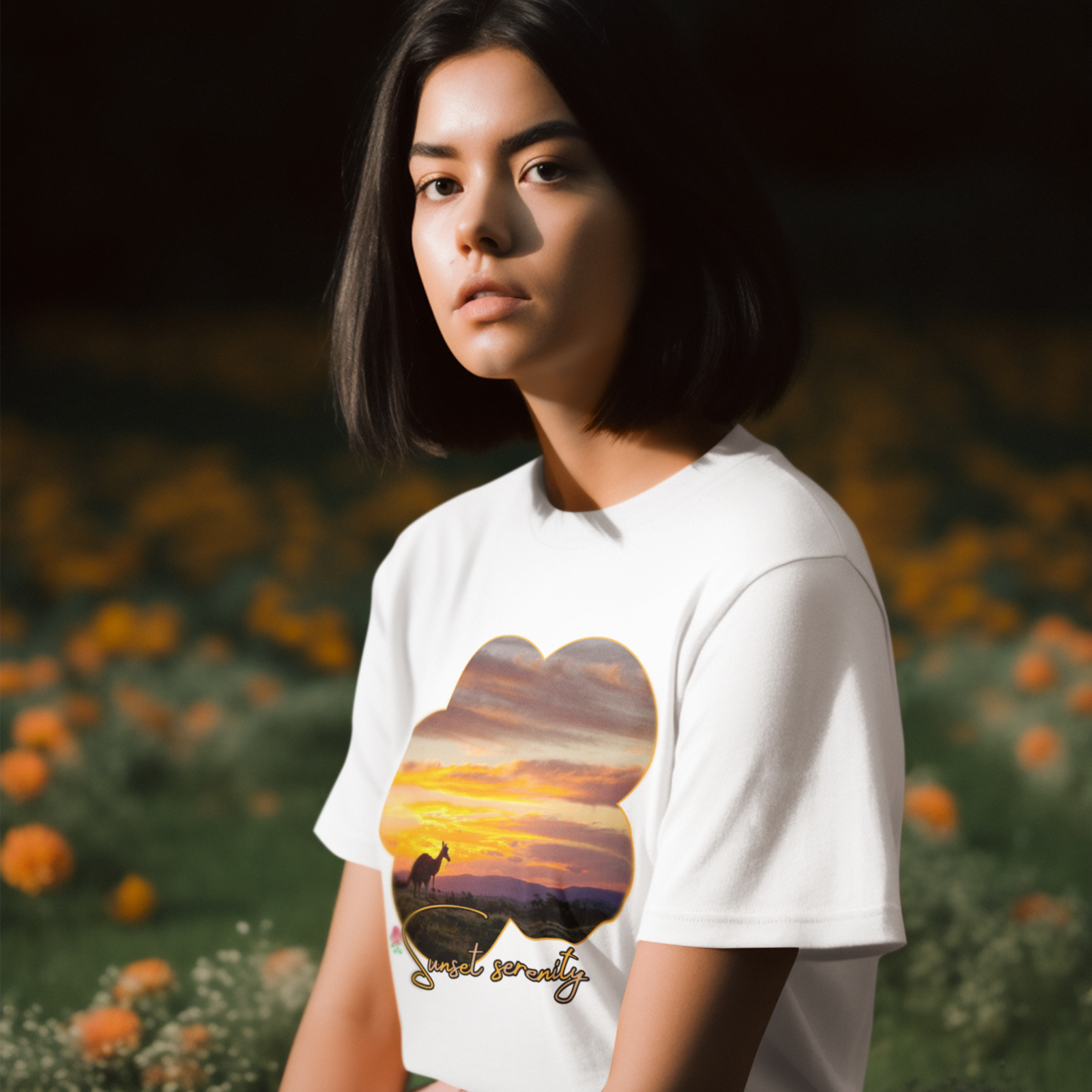 Australian Sunset Dreams: Sunset Serenity T-shirt - Imagin Vibes - 