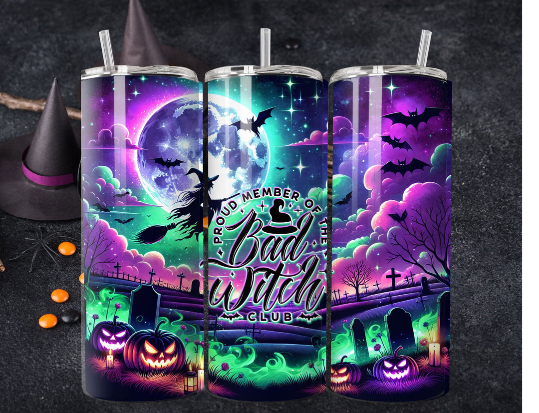 Bad Witch Club Halloween Tumbler - Imagin Vibes - 