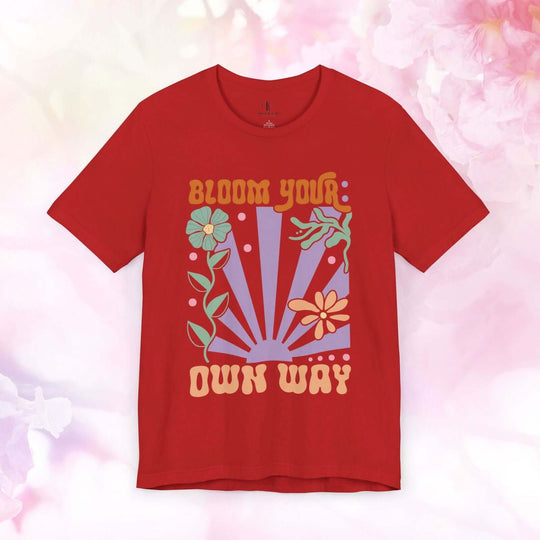 Bloom Your Own Way: Inspirational Boho T-Shirt - Imagin Vibes - 