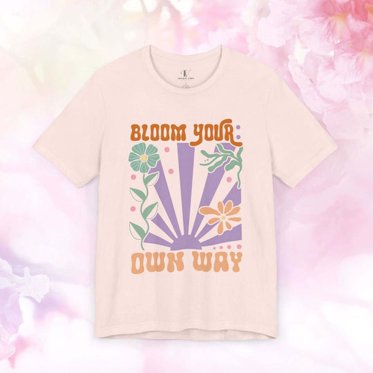 Bloom Your Own Way: Inspirational Boho T-Shirt - Imagin Vibes - 