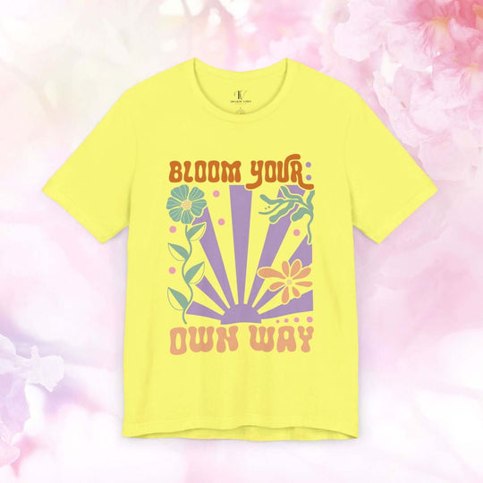 Bloom Your Own Way: Inspirational Boho T-Shirt - Imagin Vibes - 