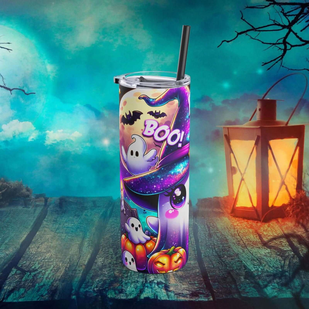 Boo Boo! Adorable Ghost Halloween Tumbler Mug Printify