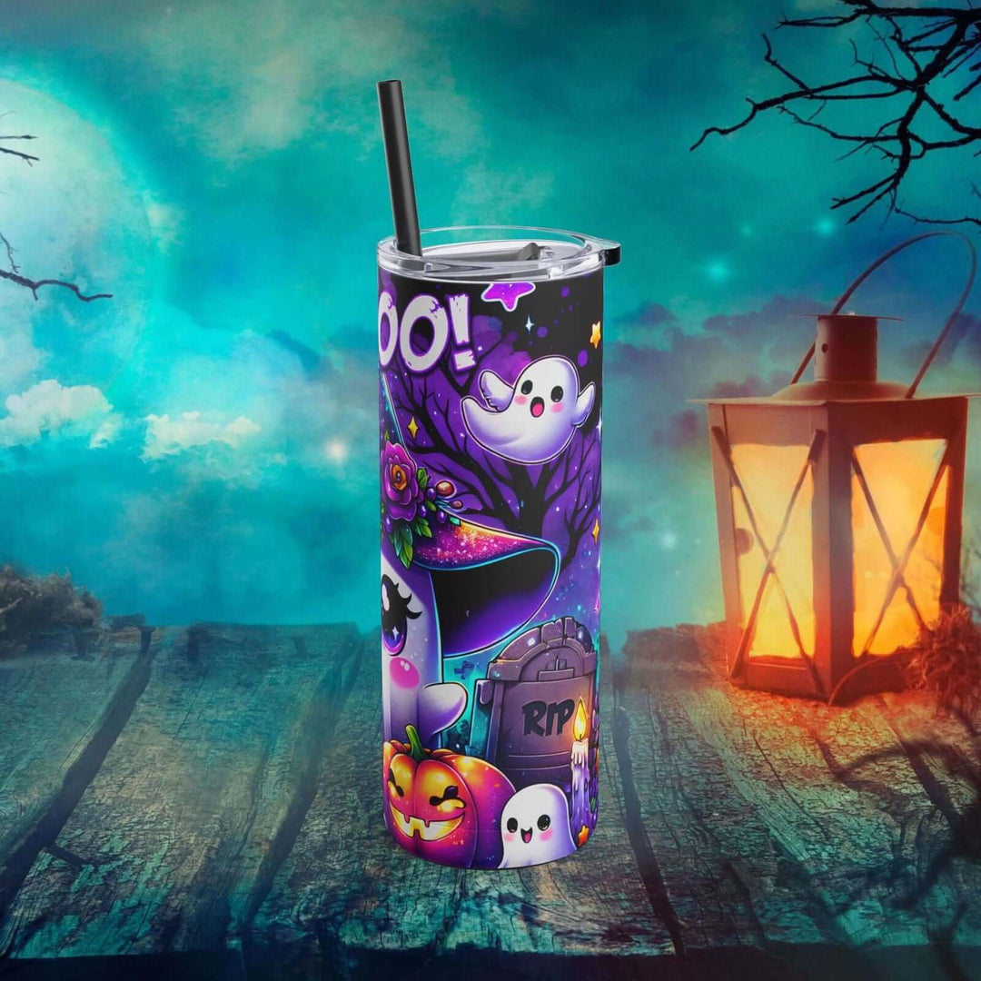 Boo Boo! Adorable Ghost Halloween Tumbler Mug Printify